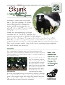 Skunk Ecology and Damage Management