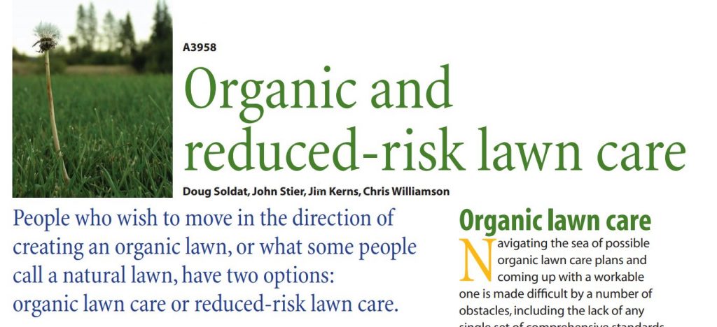 Organic and Reduced-Risk Lawn Care
